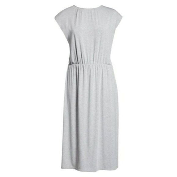 Wayf Luisa Gray Jersey MIDI Dress NWT - Picture 9 of 9